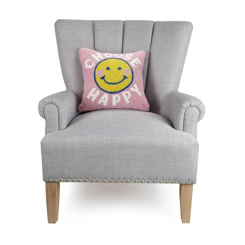 Makers Collective Choose Happy Throw Pillow