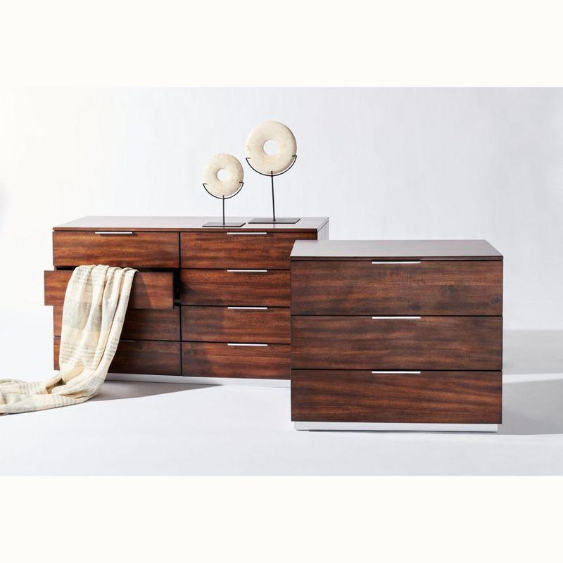 Brylin 8 Drawer Modern Dresser - SFV2112 - Dark Walnut - Safavieh Couture