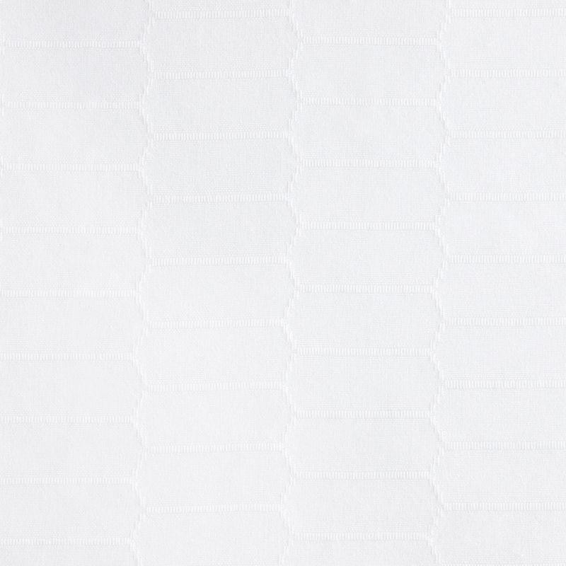 MARTHA STEWART Honeycomb Modern Farmhouse Napkin 4-Pack Set, White, 19"x19"