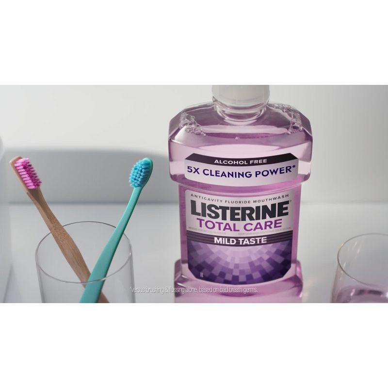Listerine Zero Alcohol Antiseptic Mouthwash for Bad Breath and Plaque - Cool Mint - 33.8 fl oz