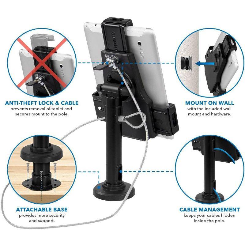 Mount-it Mount-It Secure Universal Locking Tablet Stand fits iPad 7 & Mini, Galaxy Tab, & 7.9"- 10.5" Tablets