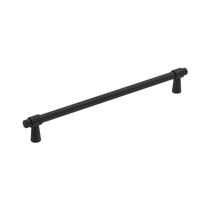 Amerock Destine 8-13/16 inch (224mm) Center-to-Center Matte Black Cabinet Pull