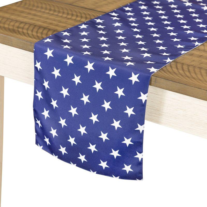 Northlight 72" White Stars Patriotic Table Runner