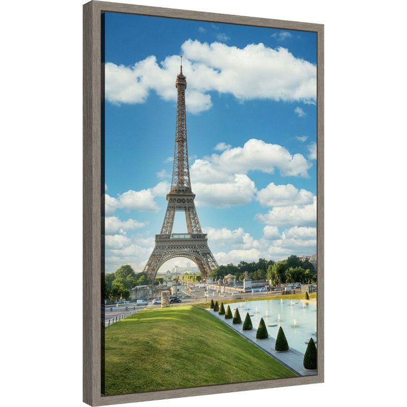 Amanti Art Eiffel Tower Paris III by Alan Blaustein Canvas Wall Art Print Framed 16 x 23-in.