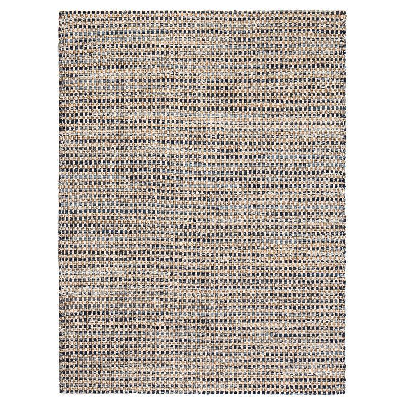 Heirloom Denim and Jute 5' x 8' Handwoven Blue Rug