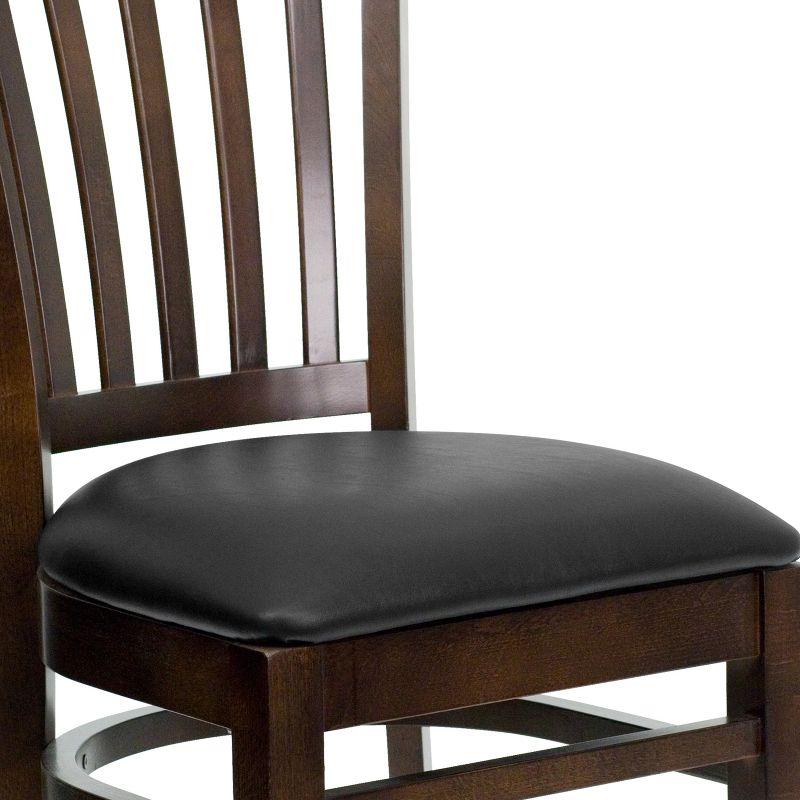 Flash Furniture Vertical Slat Back Wooden Restaurant Chair