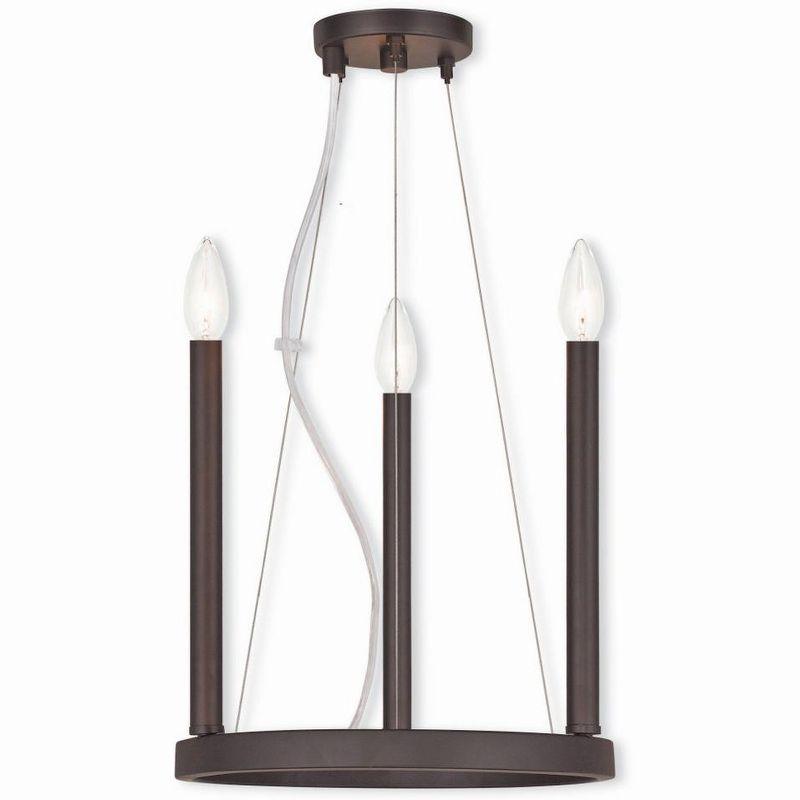 Bronze Mini Candle 3-Light Chandelier