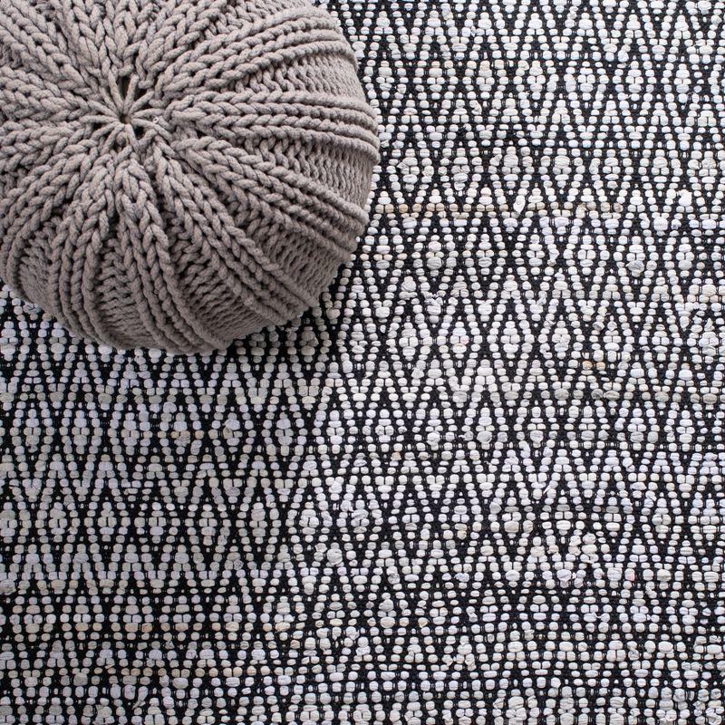 Montauk MTK621 Hand Woven Indoor Area Rug - Grey/Black - 8'x10' - Safavieh