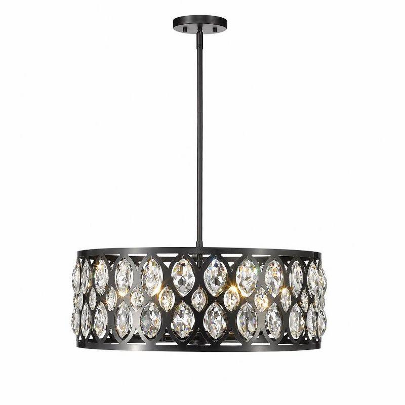 Z-Lite Dealey 6 - Light Chandelier in  Matte Black