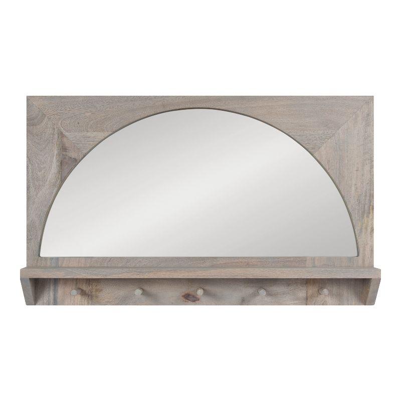 Kate and Laurel - Andover Arch Mirror with Hooks