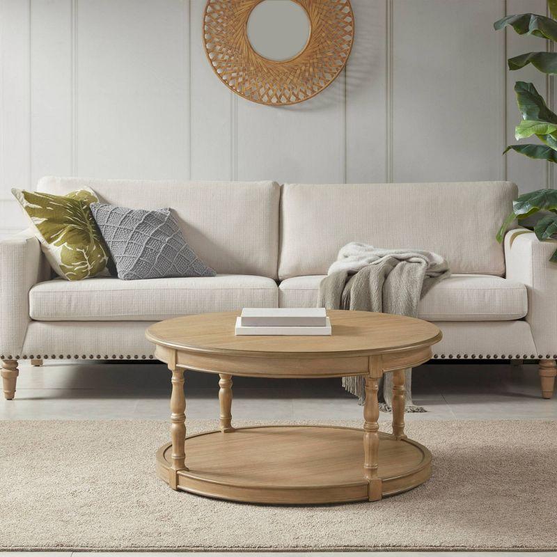 Martha Stewart Belden Caster Round Coffee Table