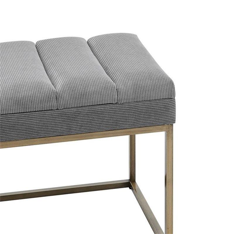 Everly Quinn Georgenia Polyester Upholstered Bench