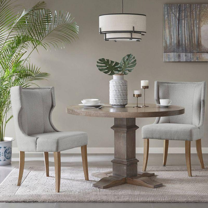 Madison Park Troy Upholstered Wingback Dining Chair