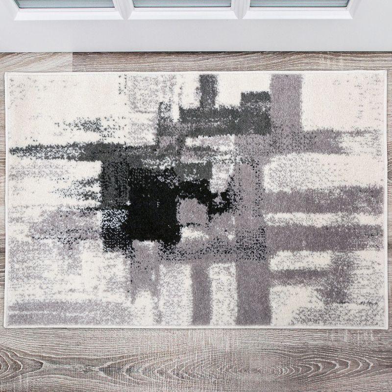 World Rug Gallery Contemporary Modern Abstract Area Rug