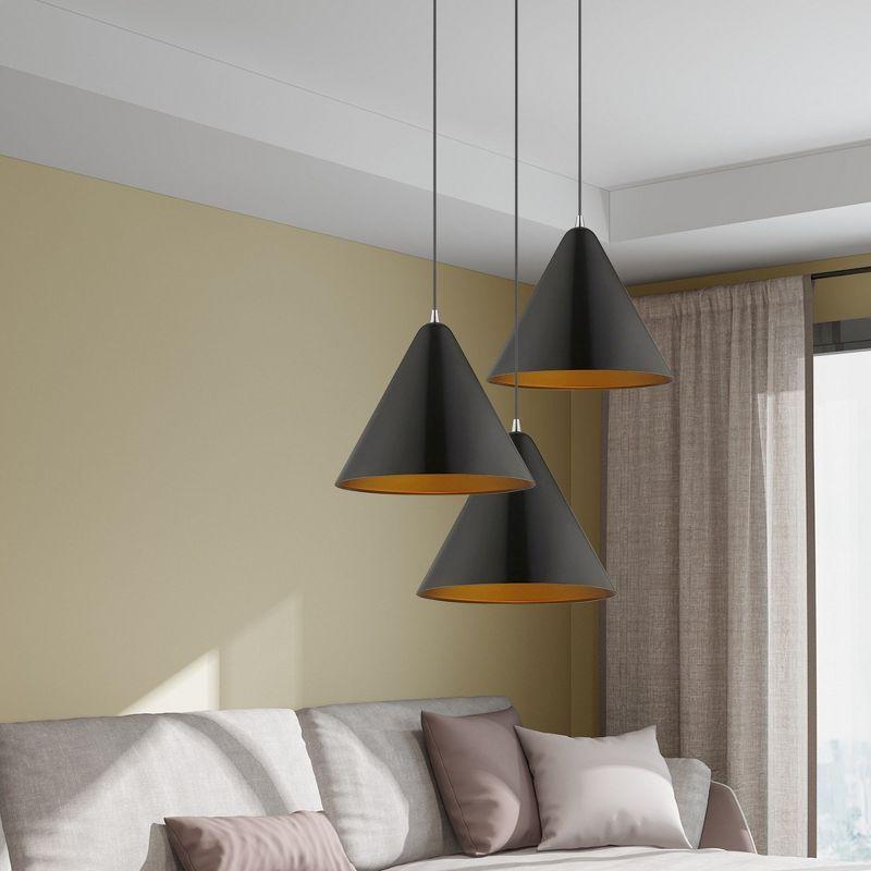 Livex Lighting Dulce 1 - Light Pendant in  Shiny Black