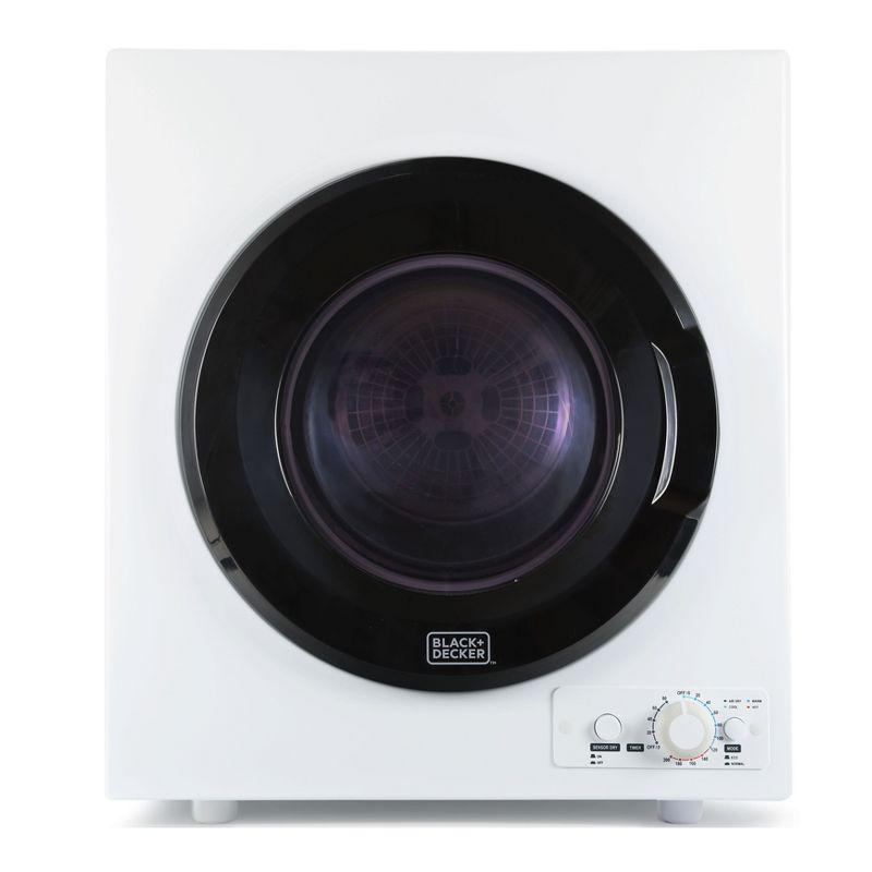 BLACK+DECKER BCDPW Series BLACK+DECKER BCED26 Compact Dryer for Standard Wall Outlet, Small, 5 Modes, Load Volume 8.8 lbs