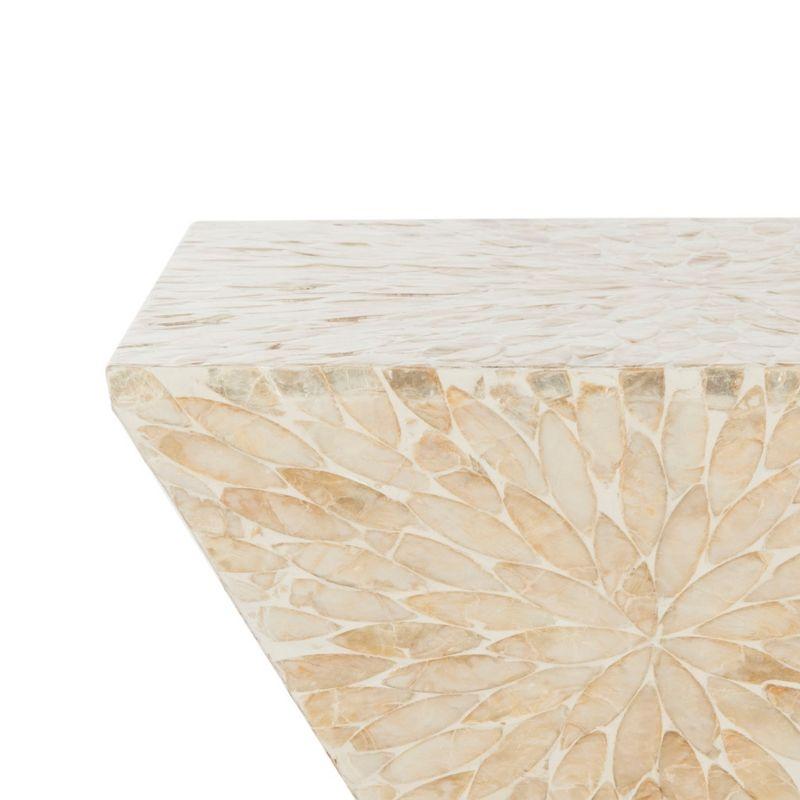 Calypso Sunburst Mosaic Stool - Multi/Beige - Safavieh