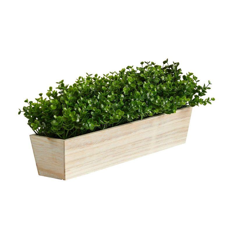 Nearly Natural 19-in Eucalyptus Artificial Plant in Decorative Planter