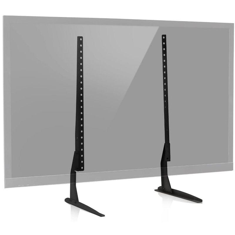 Mount-It! Universal TV Stand Base Replacement | Table top Pedestal Mount Fits 32 - 60 inch LCD LED Plasma TVs | 110 Lbs. Capacity | VESA 800 x 400 mm