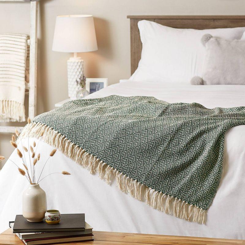 Design Imports Hand Woven Throw Blanket