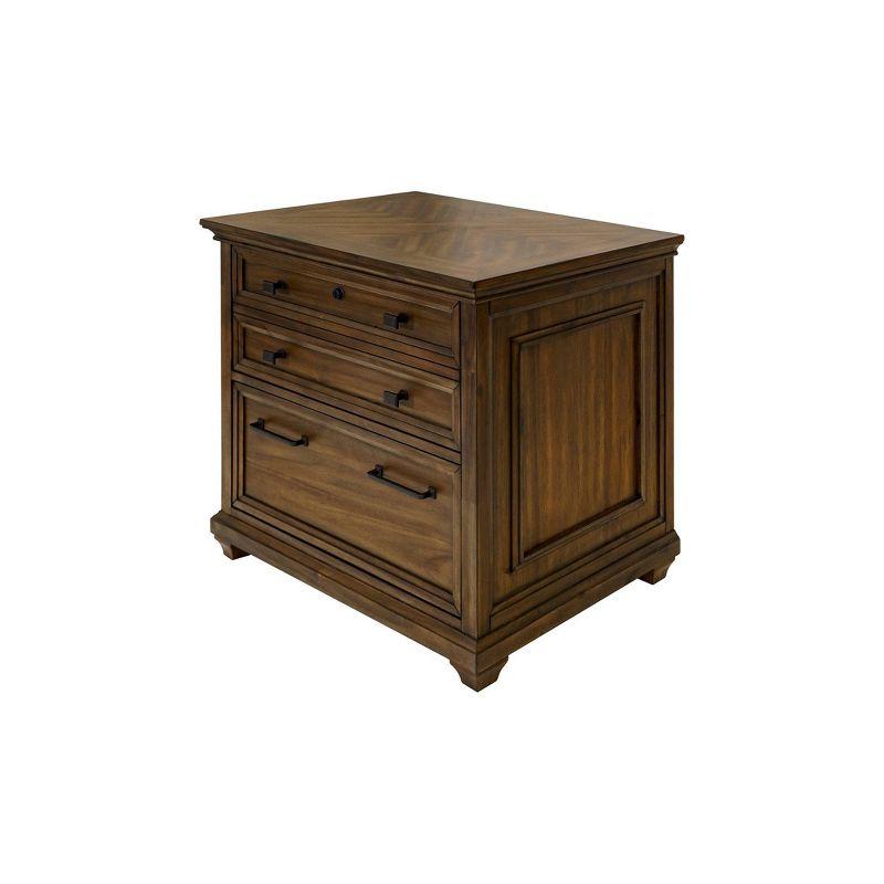 Porter Traditional Wood Lateral File Brown - Martin Furniture: 2-Drawer, No Assembly, 34"W x 22"D x 30"H