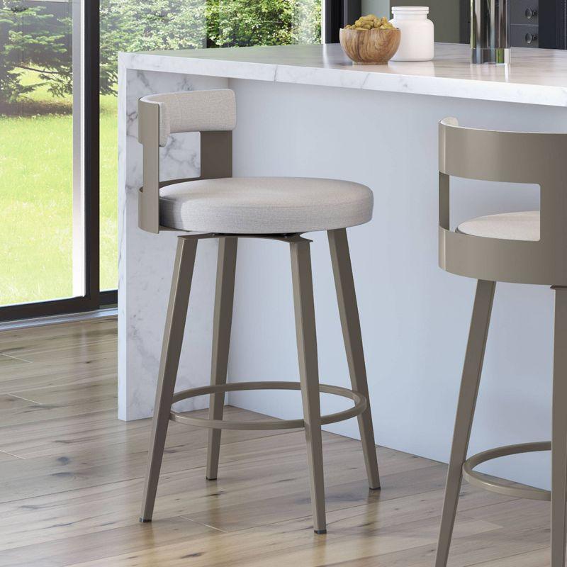 Amisco Paramont Upholstered Counter Height Barstool Gray