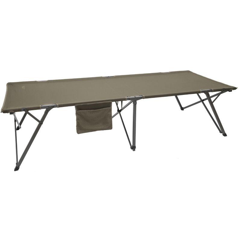 Large Clay Powder-Coated Aluminum Camping Cot