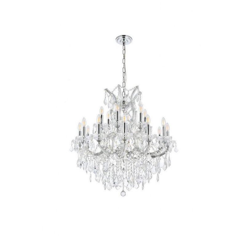 Elegant Lighting Maria Theresa 19 - Light Chandelier in  Chrome