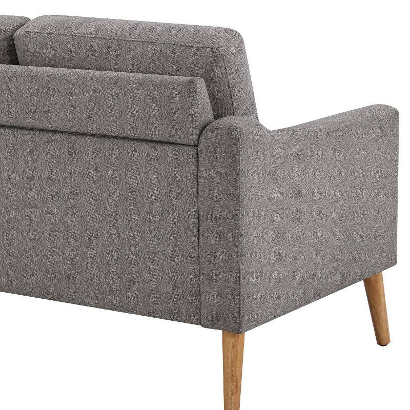 Serta Bellamy 2 in 1 Convertible Loveseat Chaise and Ottoman