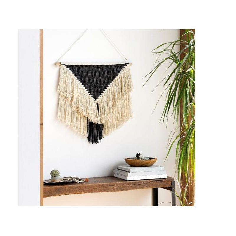 Livabliss Santiago 22"H x 22"W Bohemian/Global Cream Wall Tapestries