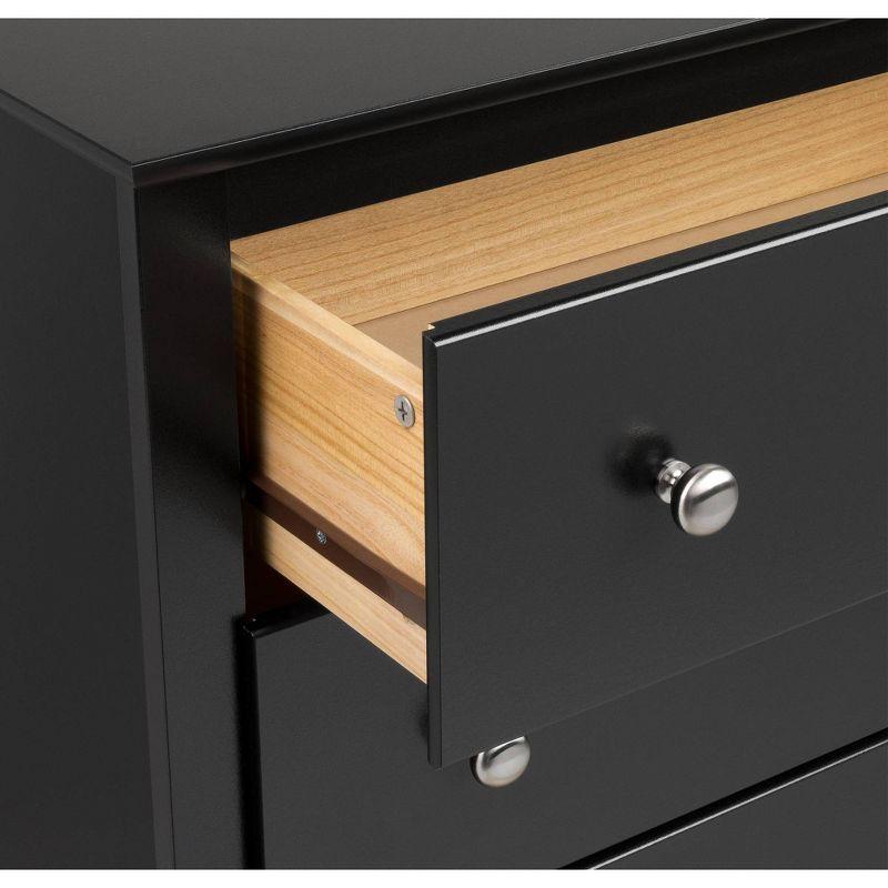 Sonoma Modern Black Double Dresser with Extra Deep Drawers