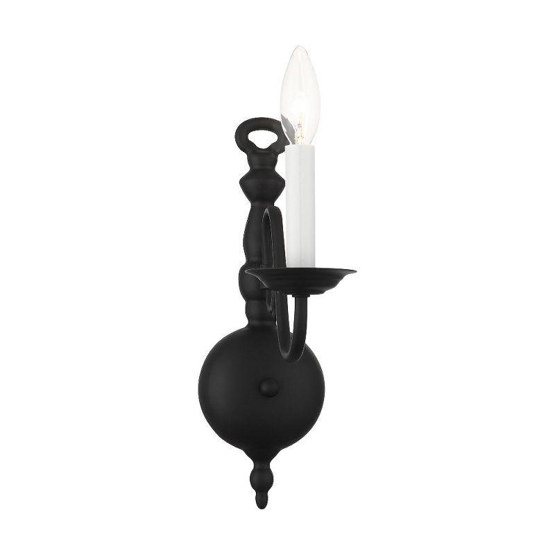 Livex Lighting Williamsburgh 1 - Light Wall Light in  Black