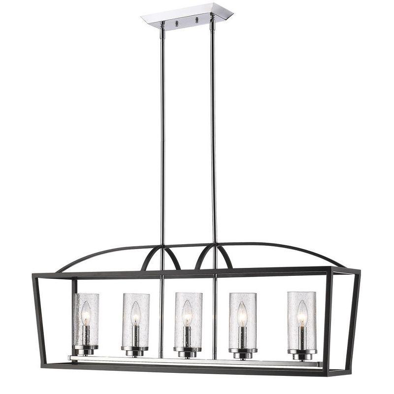 Golden Lighting Mercer 5 Light Linear Pendant