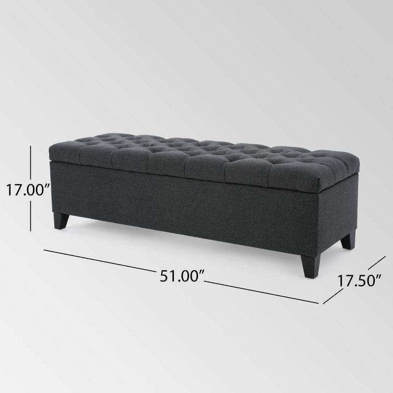 Ottilie Storage Ottoman - Christopher Knight Home