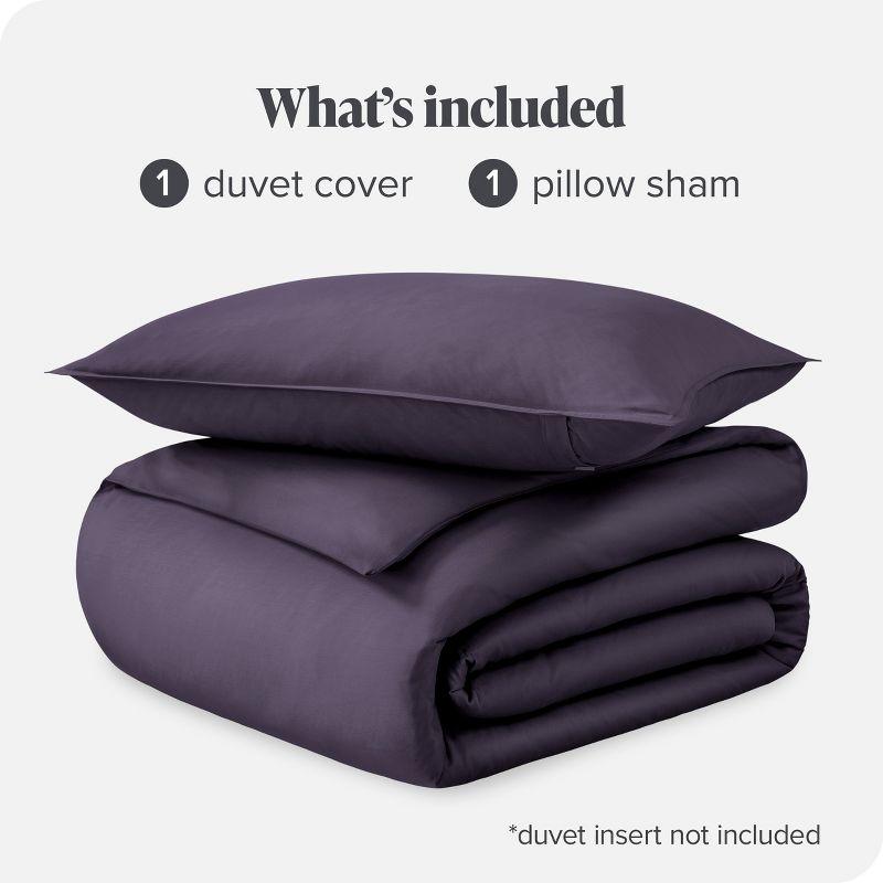 400 Thread Count Organic Cotton Sateen Duvet Cover Set