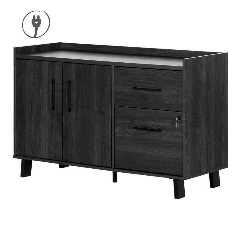 Peake 47.5'' Wide 2 - Drawer Filing Credenza with Cable Management
