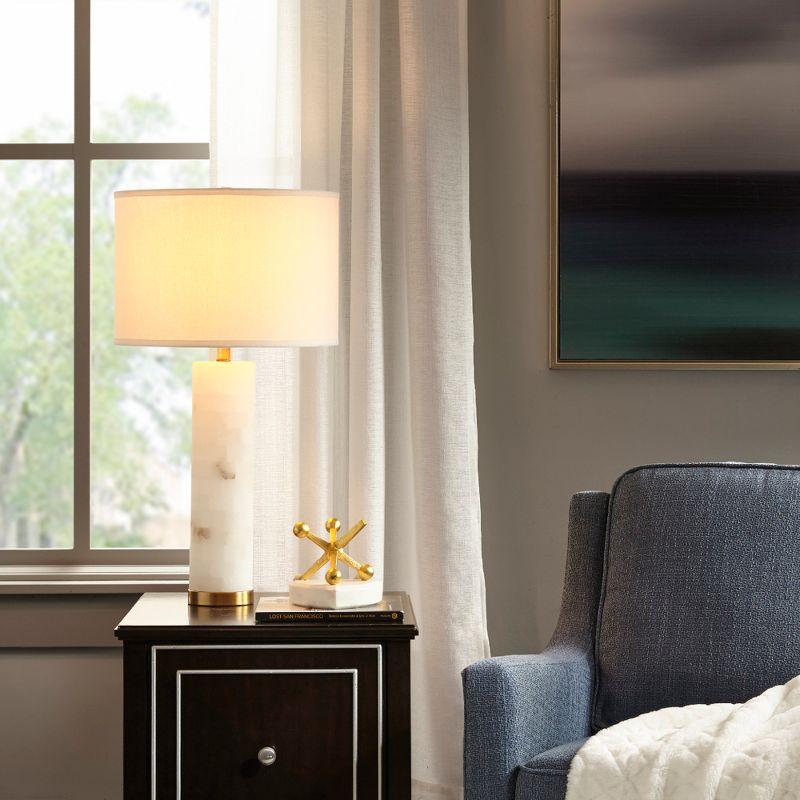 Everly Quinn Alabaster Table Lamp