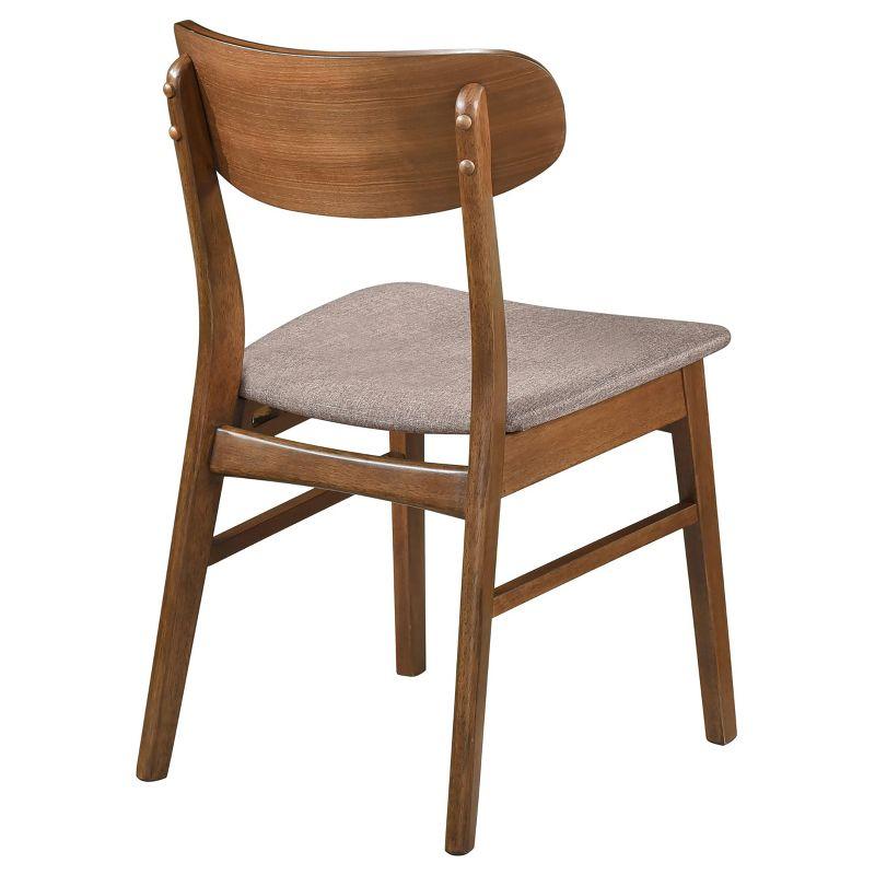 Coaster Home Furnishings Dortch Dining Side Chair Walnut and Brown (Set of 2)