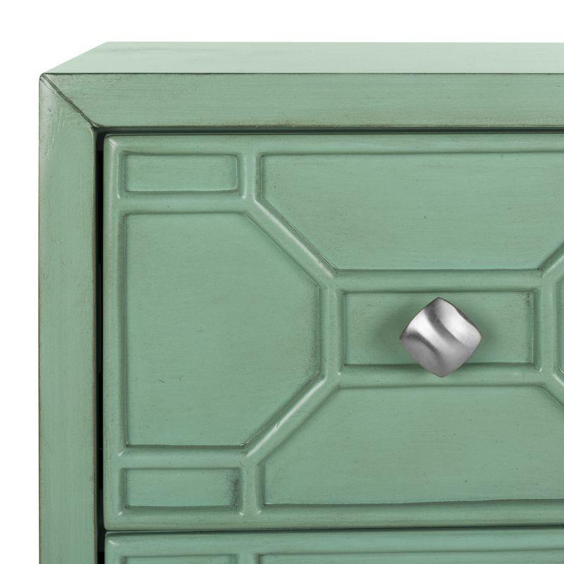 Izumi 3 Drawer Chest - Turquoise - Safavieh