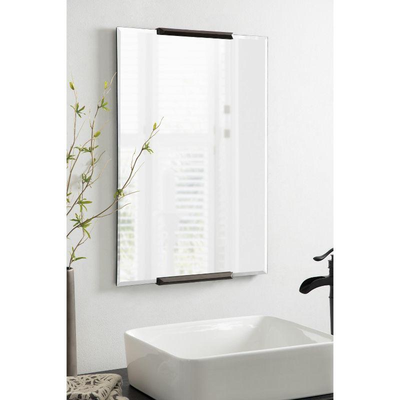 Kate and Laurel Erina Metal Rectangle Mirror, 20x31, Bronze