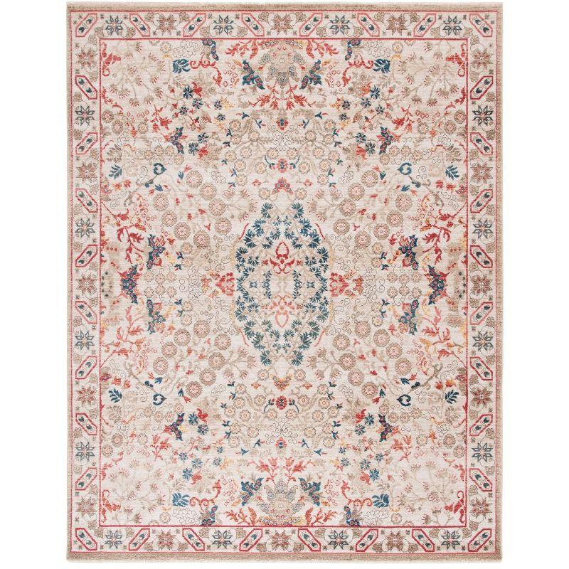 Kashan KSN301 Power Loomed Area Rug - Ivory/Ivory - 9'x12'6" - Safavieh