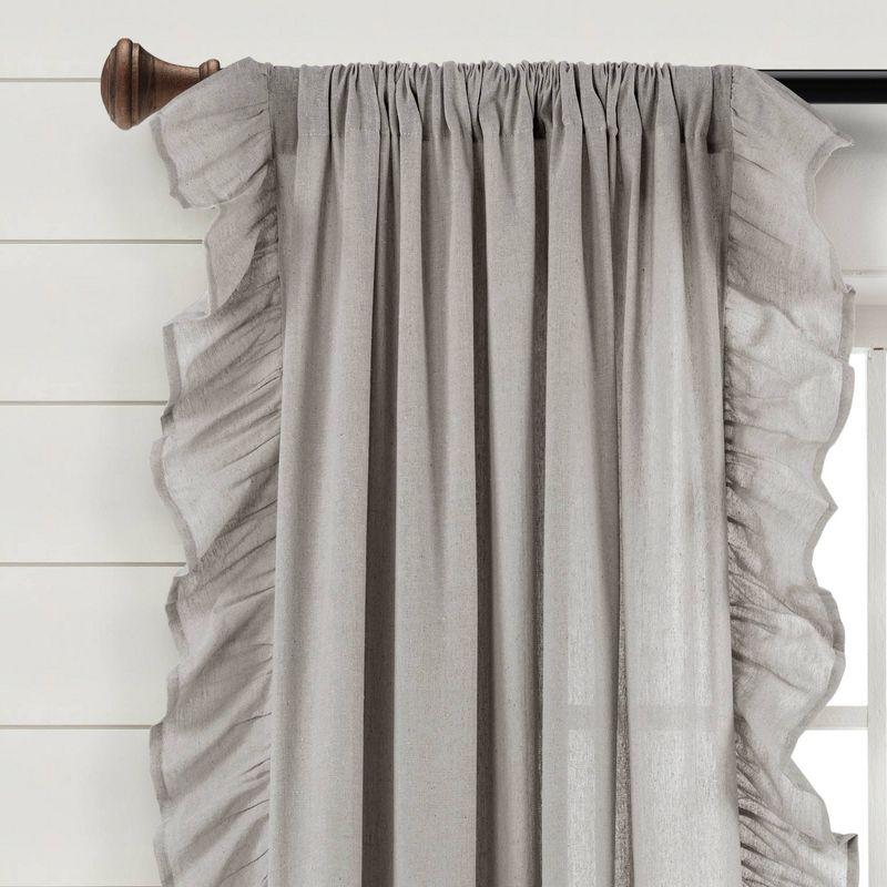 Cotton Blend Sheer Panel