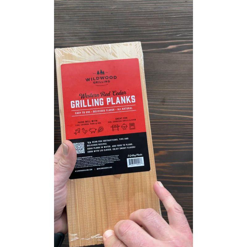 Wildwood Grilling 2pk 11"x5" Signature Cedar Wood Grilling Planks