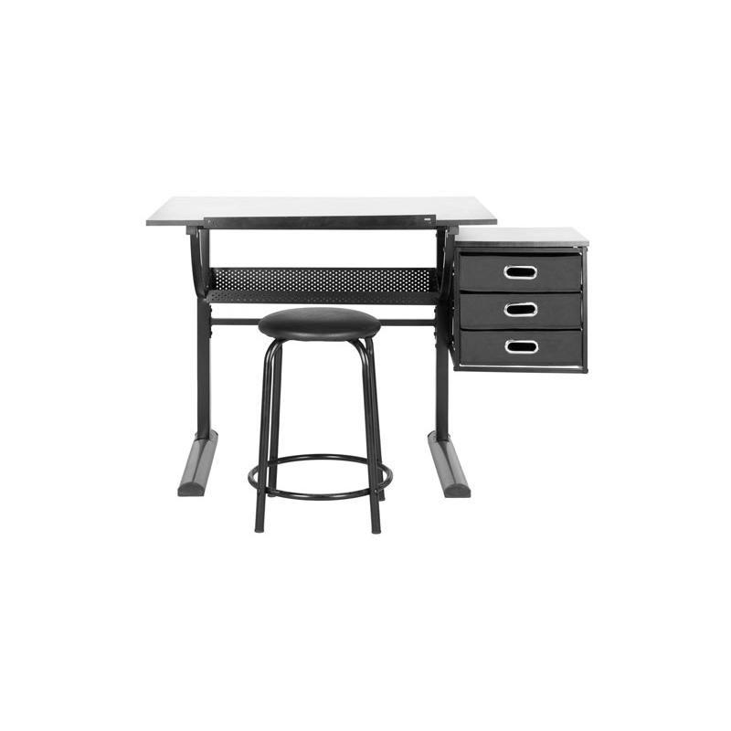 Inbox Zero Miceal Metal Base Drafting Table