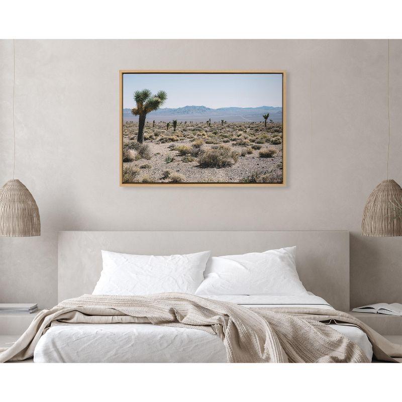 Kate and Laurel Sylvie Desert Views Framed Canvas by Patricia Hasz of Patricia Rae Photography, 23x33, Natural