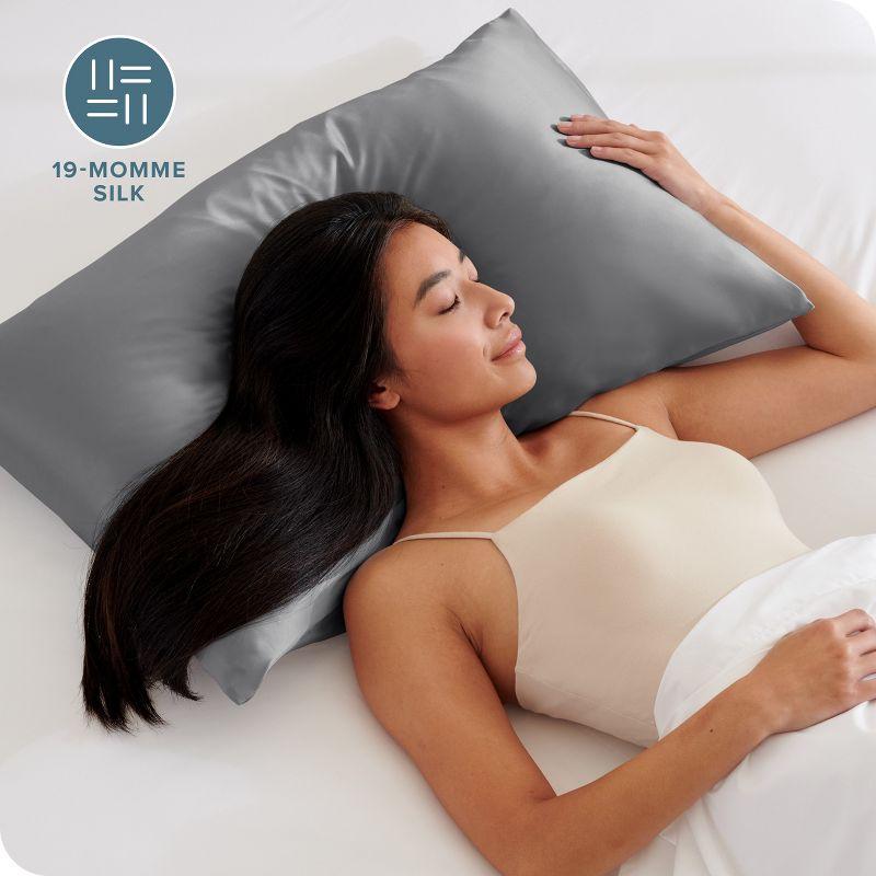 Bare Home 100% Mulberry Silk Pillowcase Envelope Closure