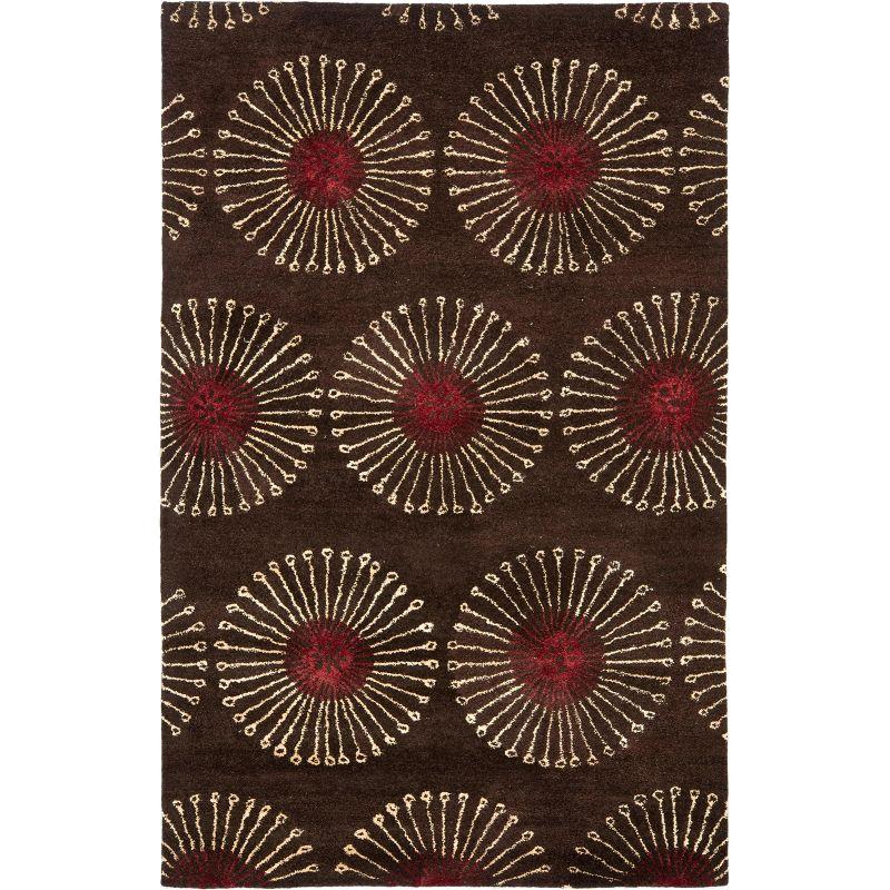 Soho SOH821 Hand Tufted Area Rug - Coffee/Brown - 5'x8' - Safavieh.