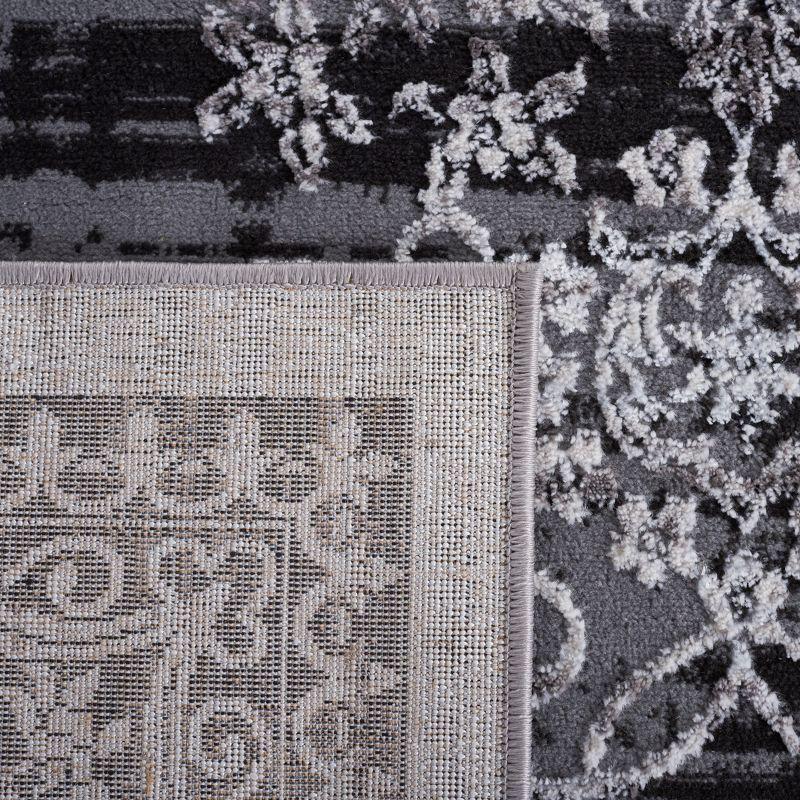Amelia ALA298 Power Loomed Area Rug - Charcoal/Gray - 6'7"x6'7" - Safavieh.