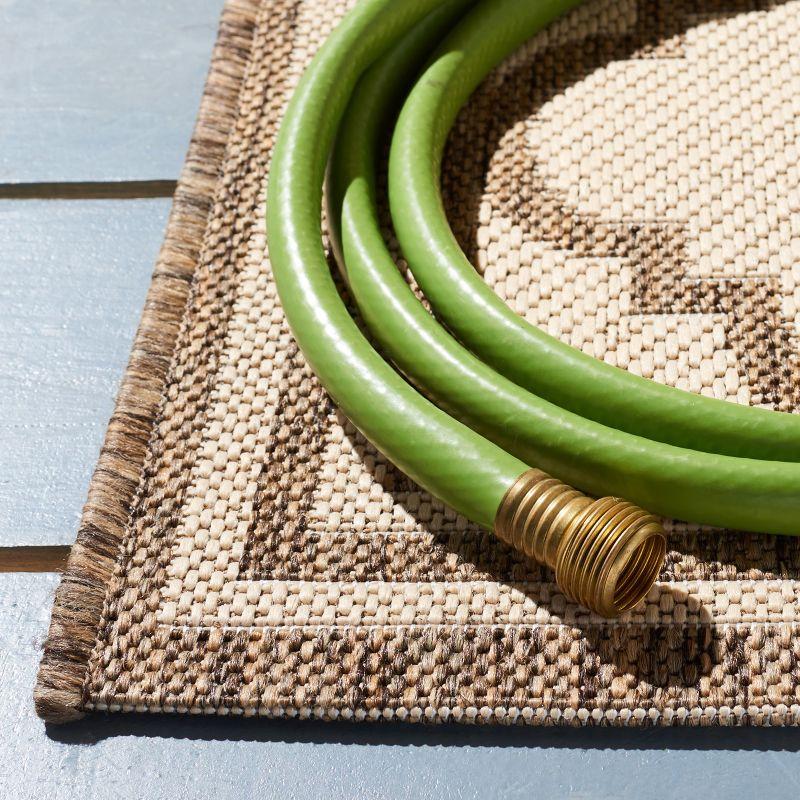 Beach House BHS121 Power Loomed Indoor/Outdoor Area Rug - Cream/Beige - 5'3"x7'6" - Safavieh