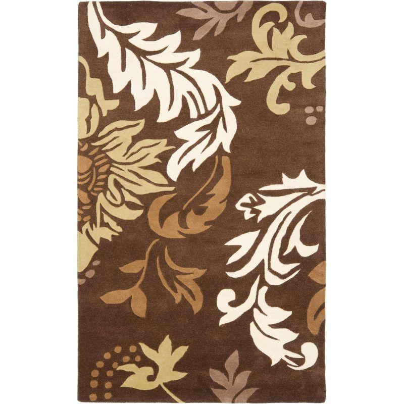 Soho SOH831 Hand Tufted Indoor Area Rug - Brown/Multi - 5'x8' - Safavieh